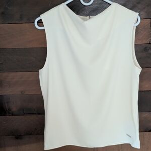 Calvin Klein Cream Sleeveless Top Size SP